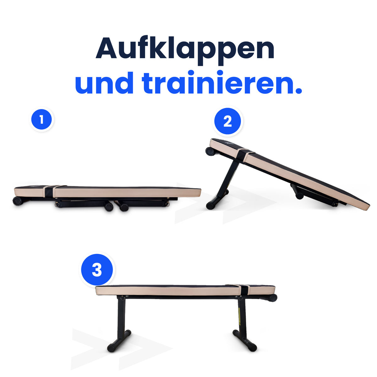 URBOGYM CQ-001 klappbare Hantelbank – Flachbank bis 200 kg