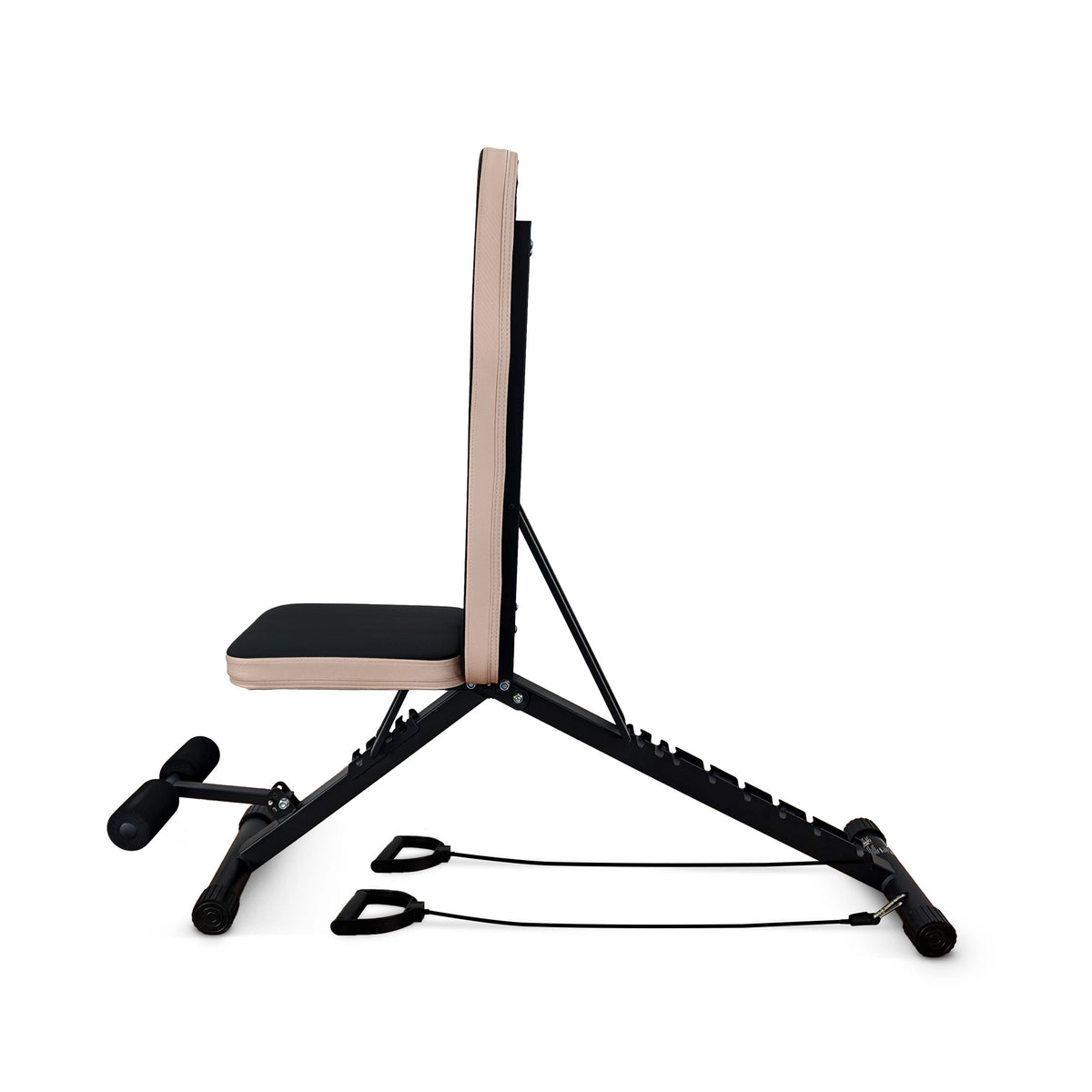 URBOGYM CQ-843E – Verstellbare und klappbare Hantelbank mit Expandern bis 200 kg