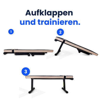 URBOGYM CQ-001 klappbare Hantelbank – Flachbank bis 200 kg