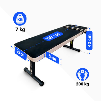 URBOGYM CQ-001 klappbare Hantelbank – Flachbank bis 200 kg
