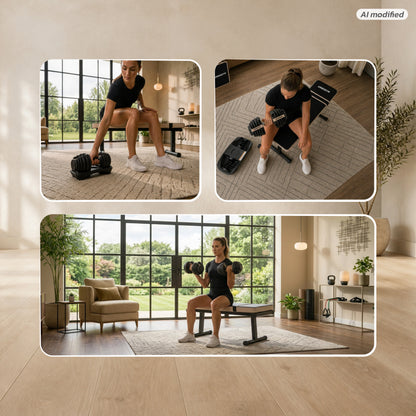 URBOGYM CQ-001 klappbare Hantelbank – Flachbank bis 200 kg