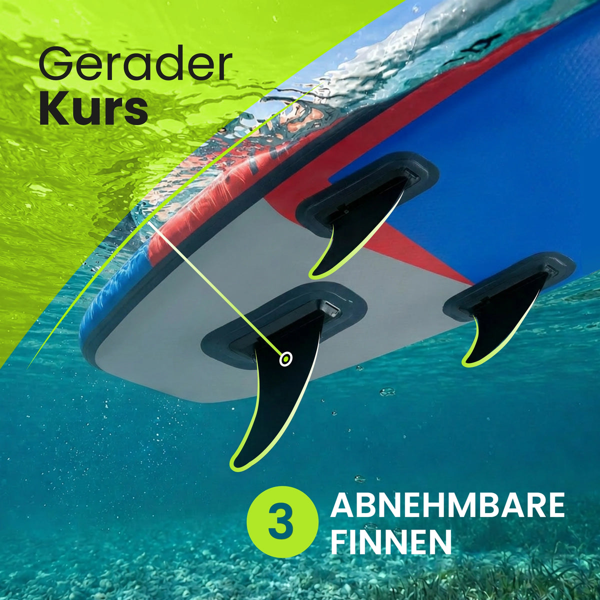 SUP HAILSTORM 320 Komplett-Set – 320 × 81 × 15 cm, bis 150 kg