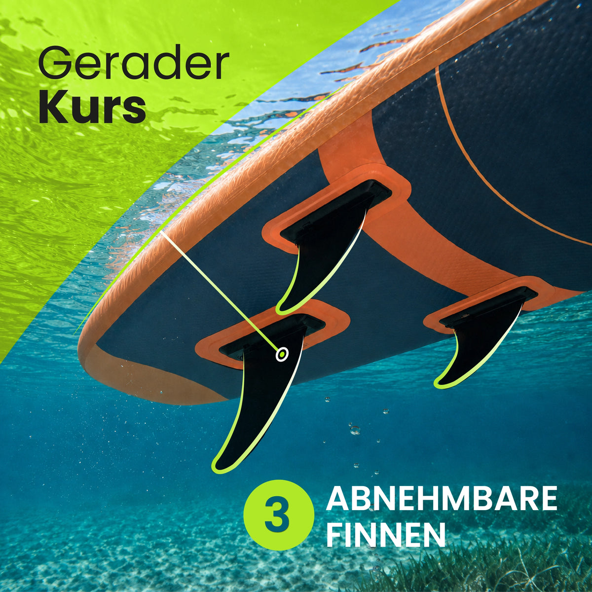 SUP HYPERCANE 350 Komplett-Set – 350 × 81 × 15 cm, bis 170 kg
