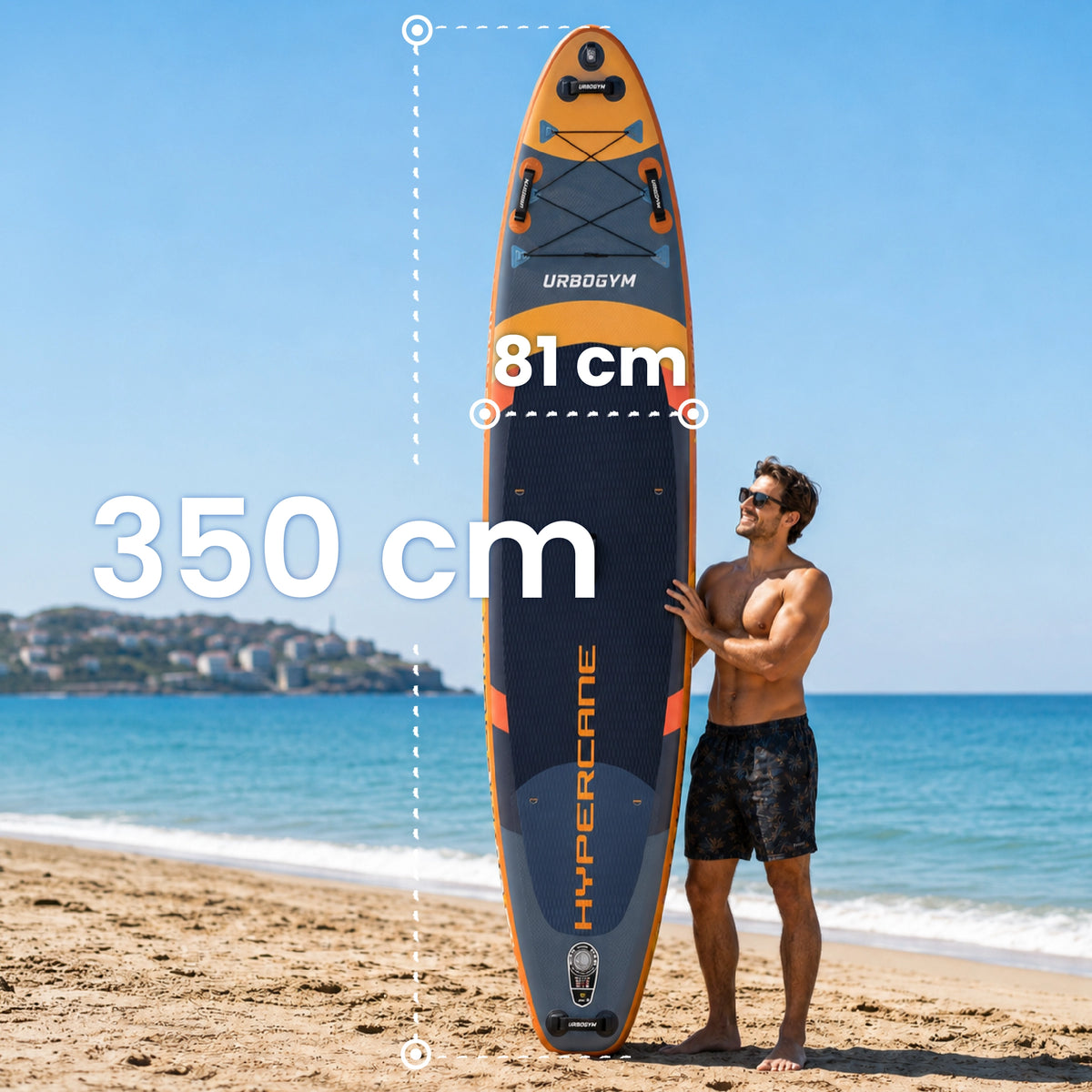 SUP HYPERCANE 350 Komplett-Set – 350 × 81 × 15 cm, bis 170 kg