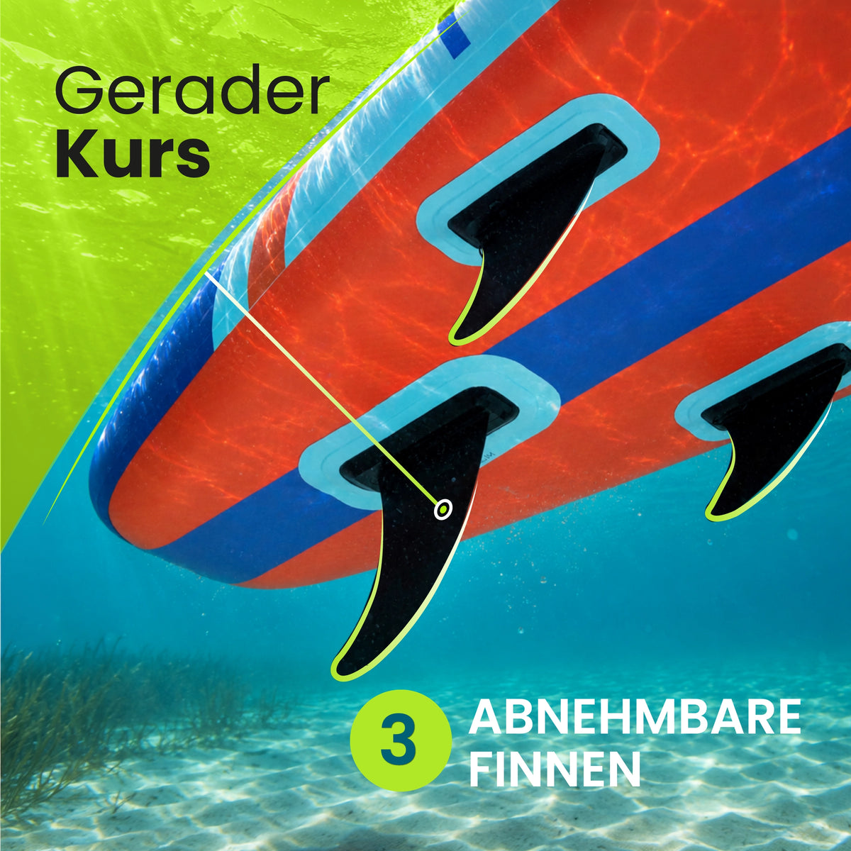 SUP VENTI 350 Komplett-Set – 350 × 81 × 15 cm, bis 170 kg