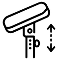 Curlpult-Höhenverstellung