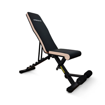 URBOGYM CQ-643 - Verstellbare und klappbare Hantelbank Flachbank bis 200 kg